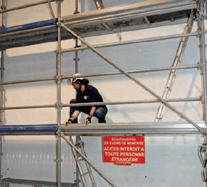 Formation Utiliser un échafaudage de pied